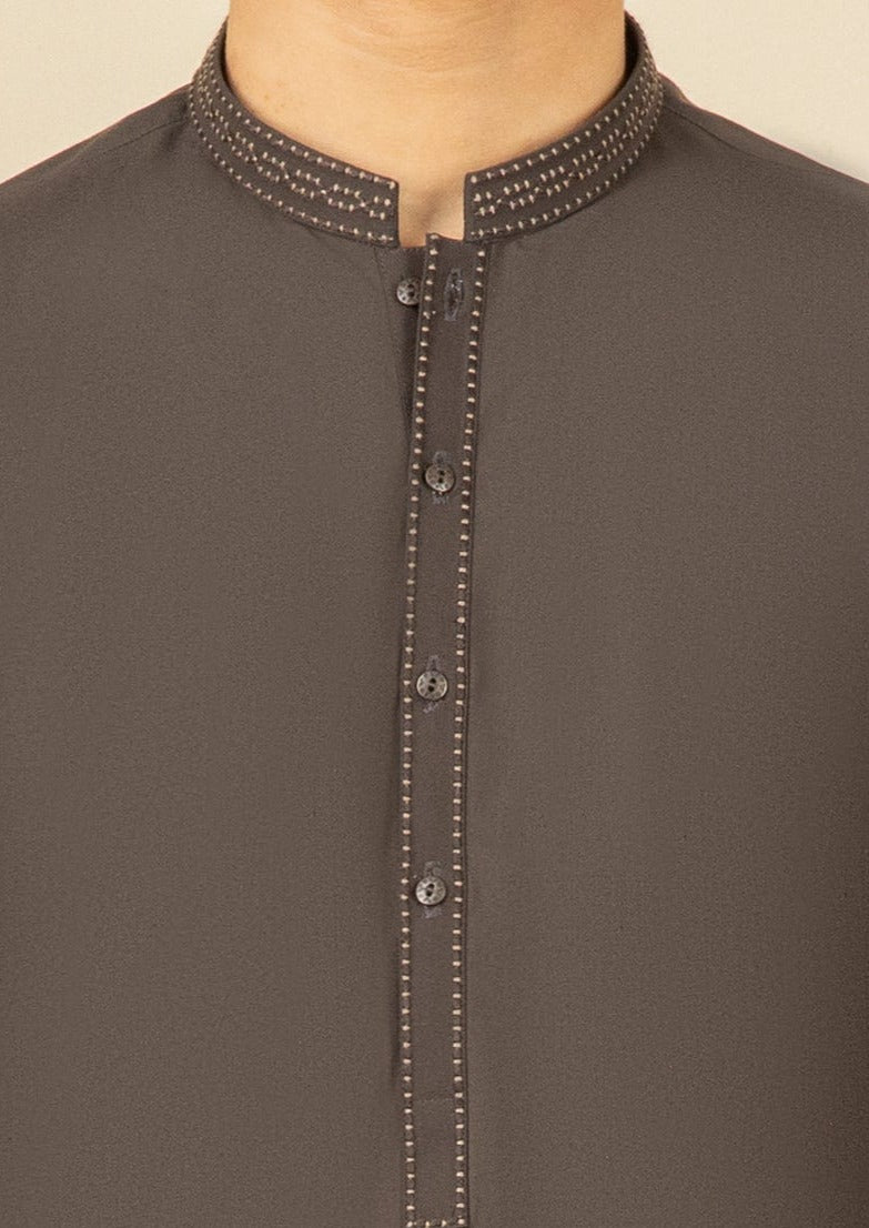 Mud Brown - Teen Boy's Kameez & Shalwar
