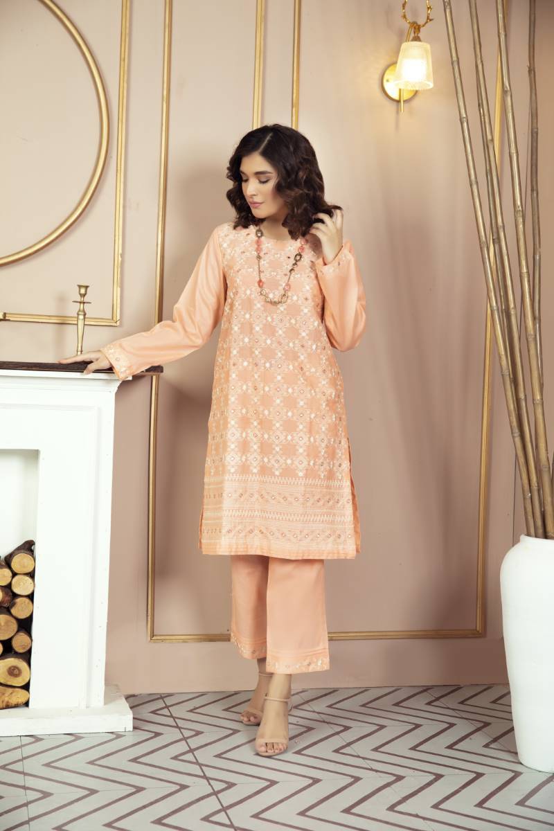 Peach - Women's Dress