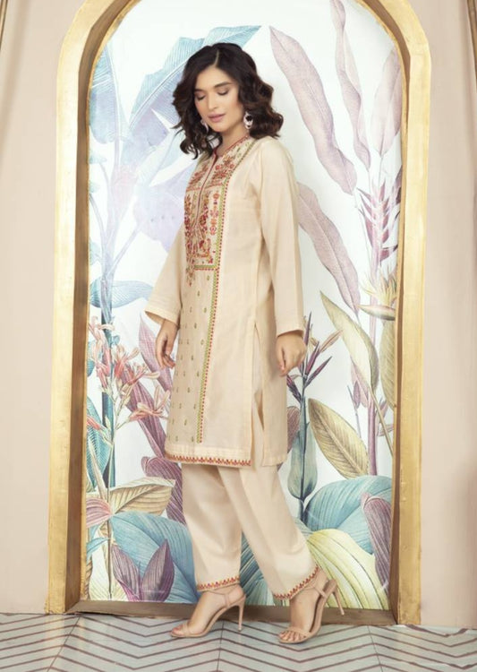 Beige - Women's Dress