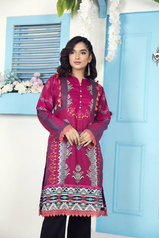 Magenta Kurta (Top-only)