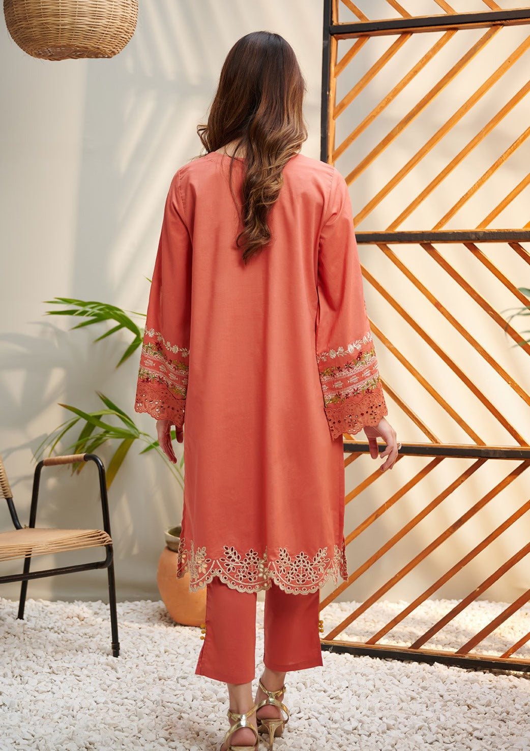 Orange - Women's Dress - DC-2043