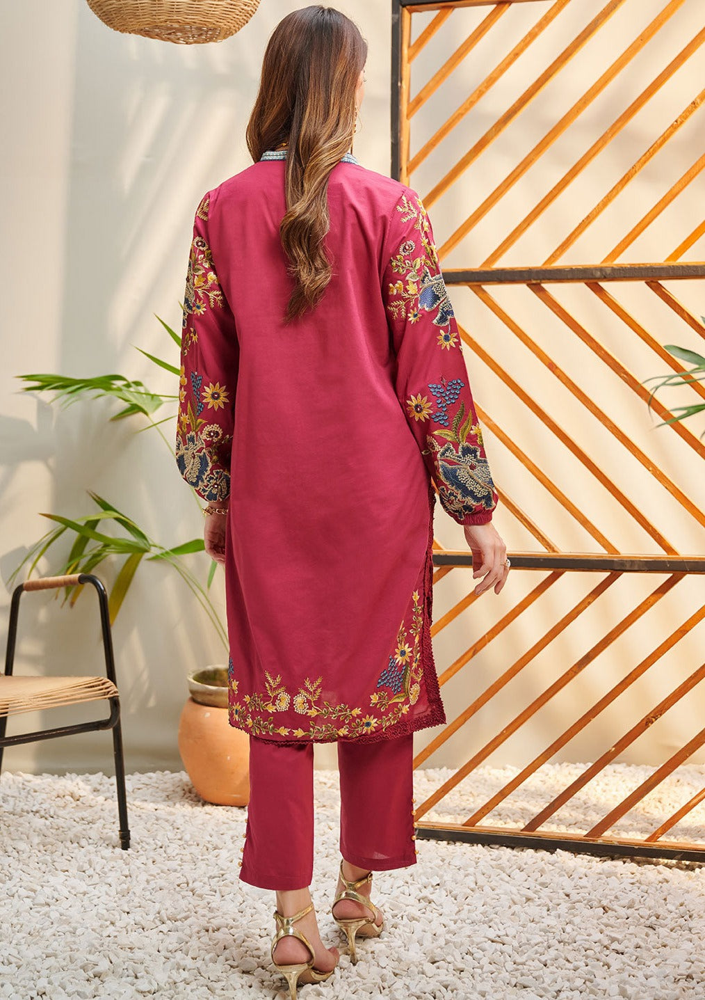 Pink : Women's Dress - DC-2046