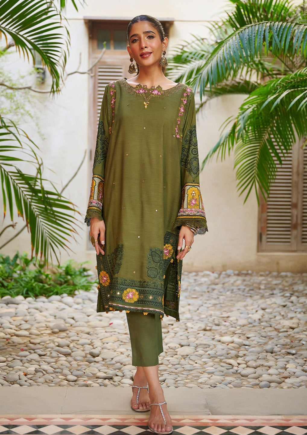 Dark Green - Women's Dress - DC-2049