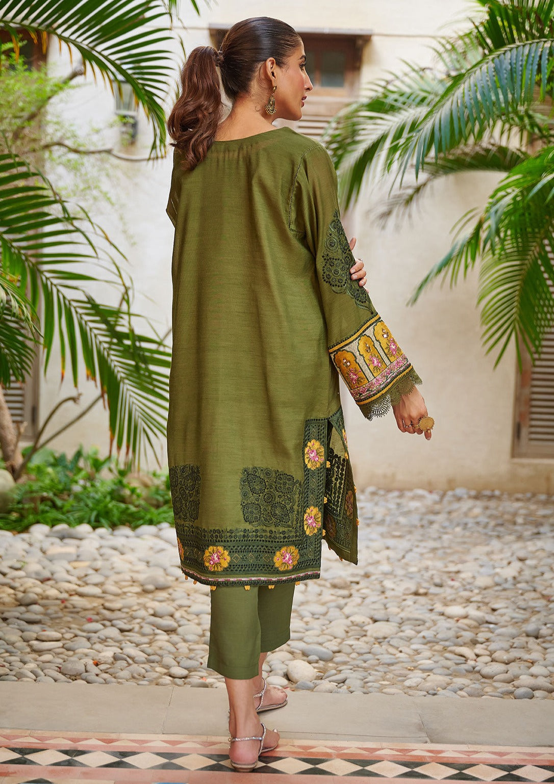 Dark Green - Women's Dress - DC-2049