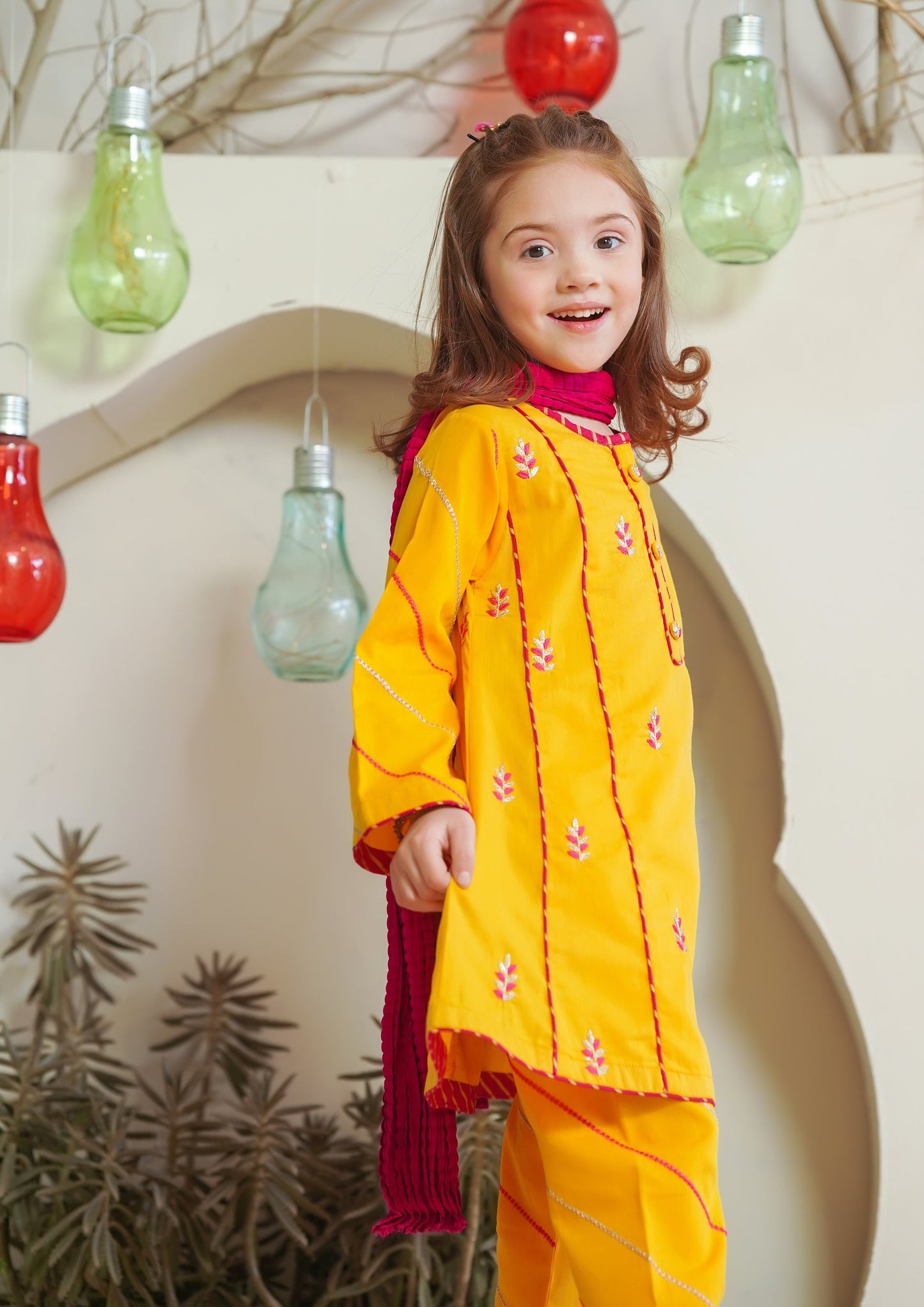 Mustard Yellow - Girl's Dress