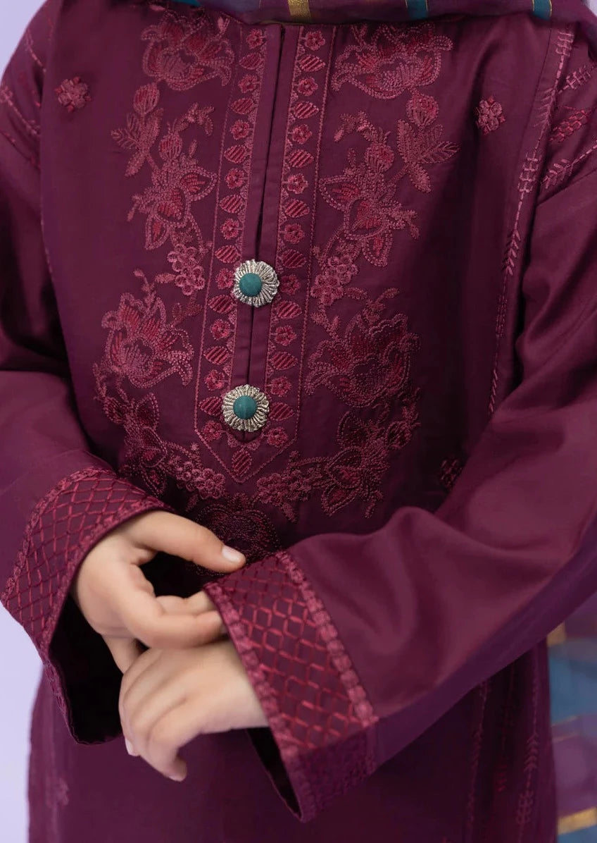 Maroon - Girl's Dress