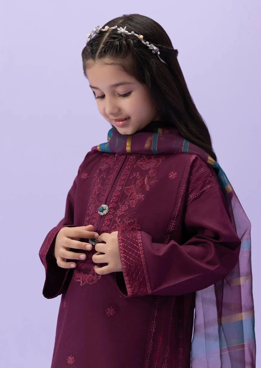Maroon - Girl's Dress