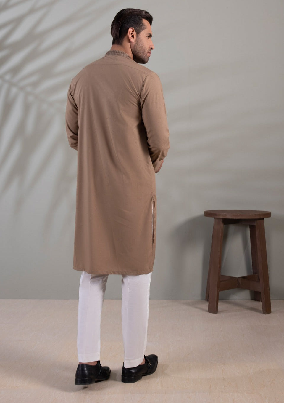 Khaki - Men's Kurta