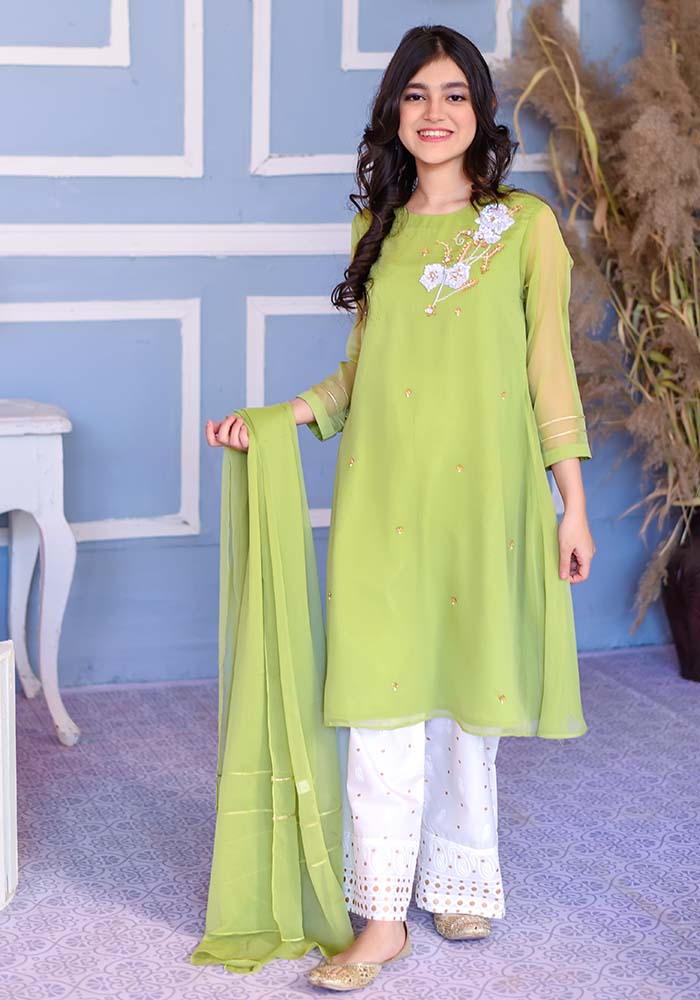 Grape Green - Girl's Dress