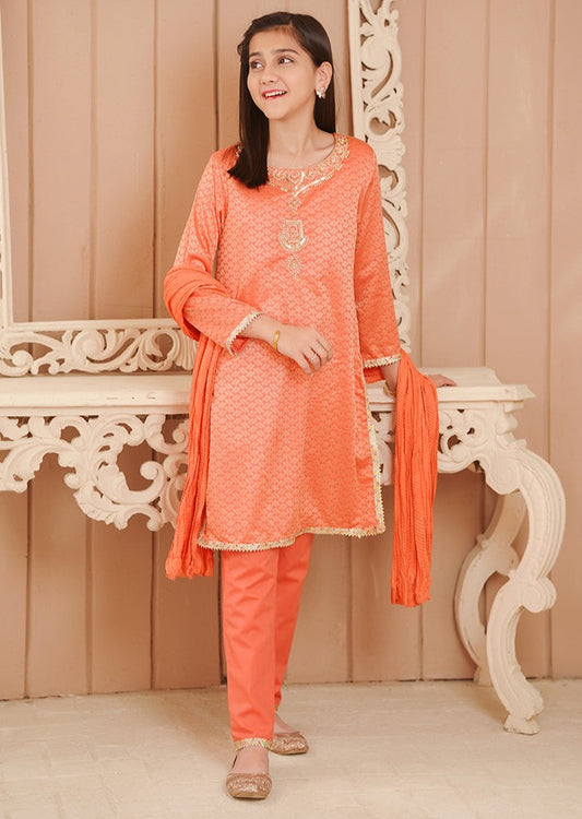 Peach - Girl's Dress