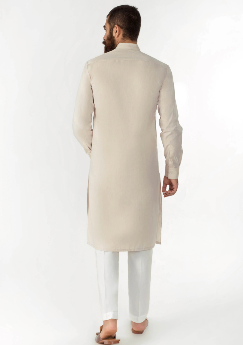 Cream - Men's Kurta