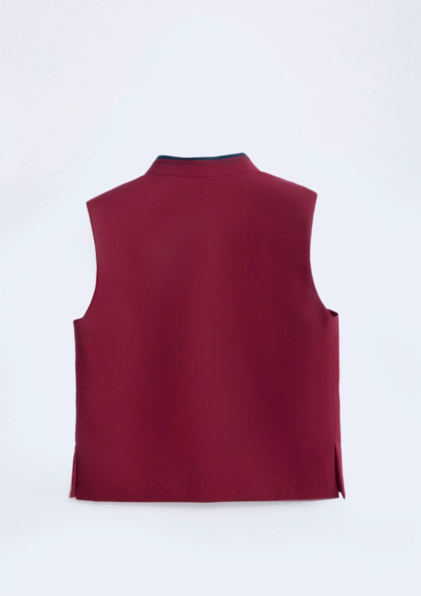 Red - Boy's Waist Coat