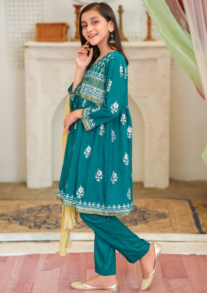 Emerald Green - Girl's Dress
