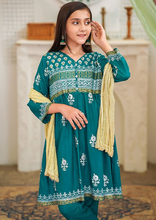 Emerald Green - Girl's Dress