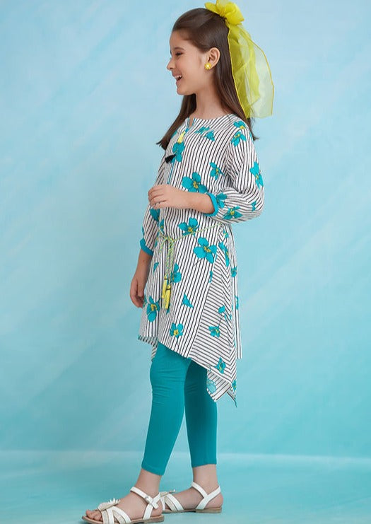 Green - Girl's Kurta