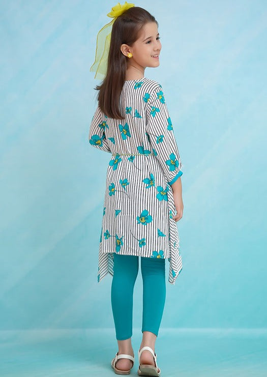 Green - Girl's Kurta