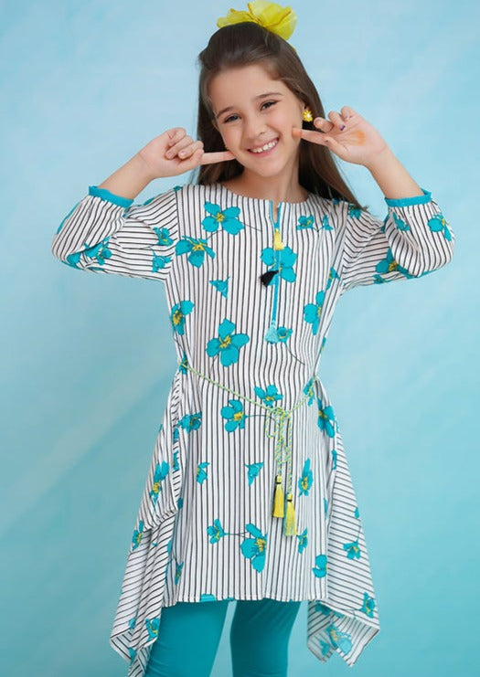 Green - Girl's Kurta