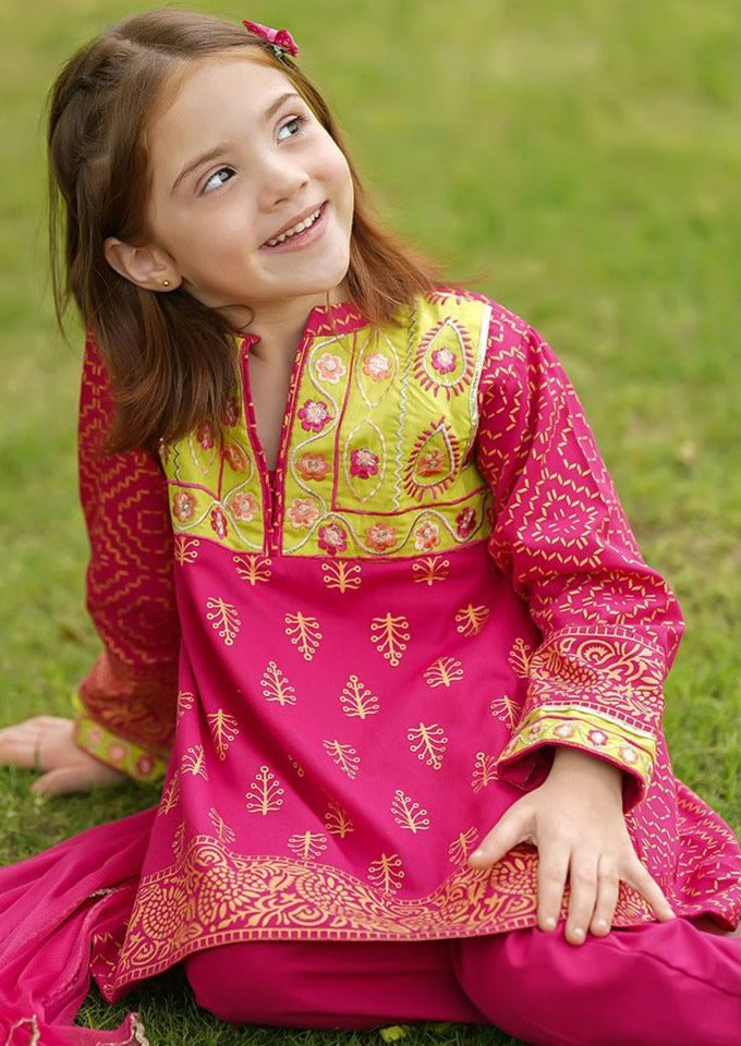 Hot Pink - Girl's Dress
