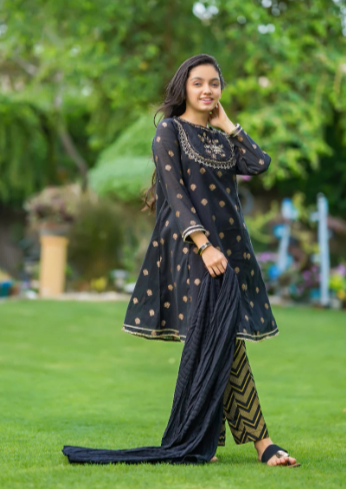 Black - Girl's Dress