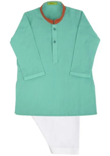 Aqua Green - Infant Boy Kurta Shalwar