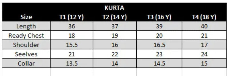 Maroon - Teen Boys Kurta