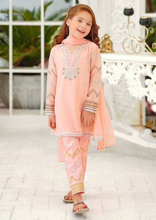 Peach - Girl's Dress