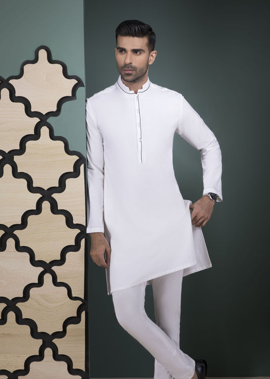 White- Men's Kurta