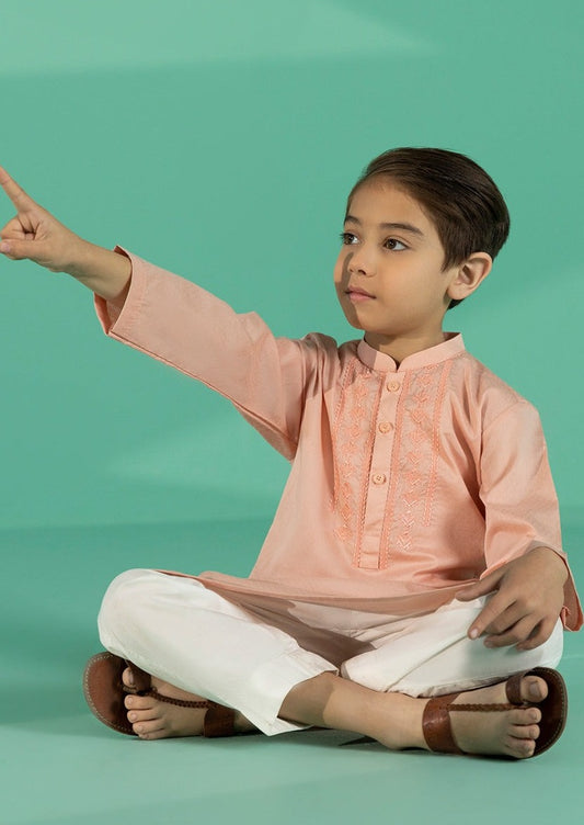 Peach - Boy's Kurta Shalwar