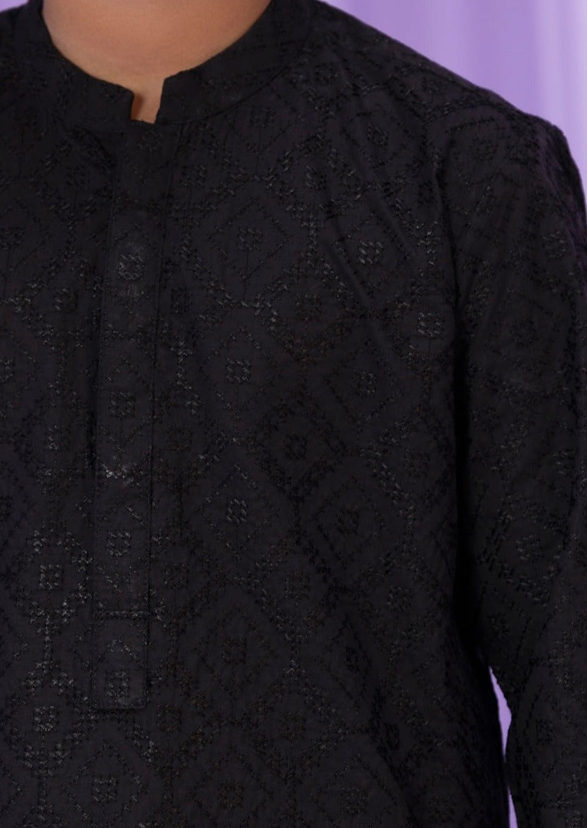 Black - Boy's Kurta Shalwar