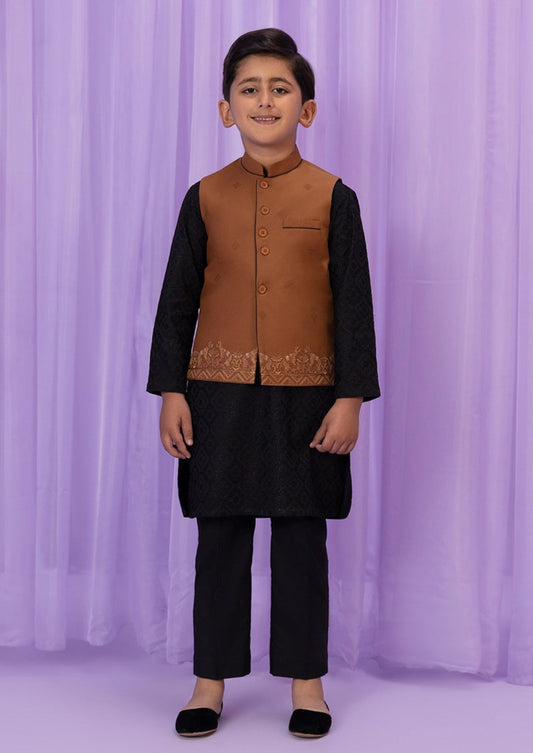 Brown -  Boys Waist Coat