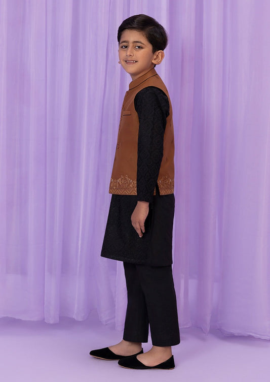 Brown -  Boys Waist Coat