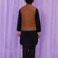 Brown -  Boys Waist Coat