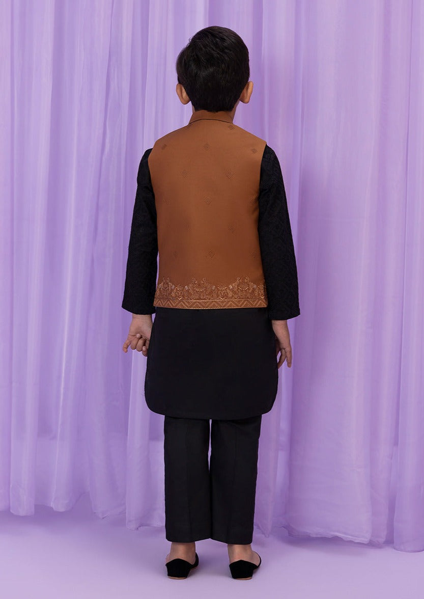 Brown -  Boys Waist Coat