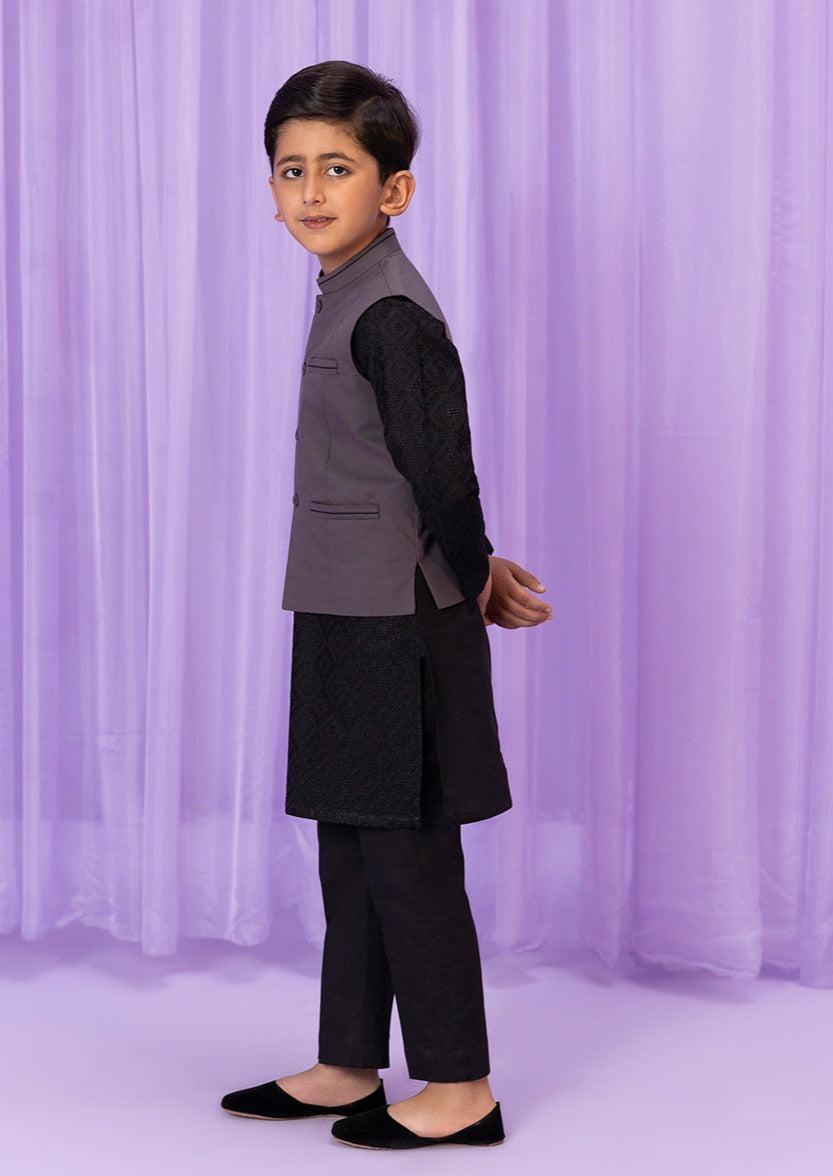 Grey -  Boys Waist Coat
