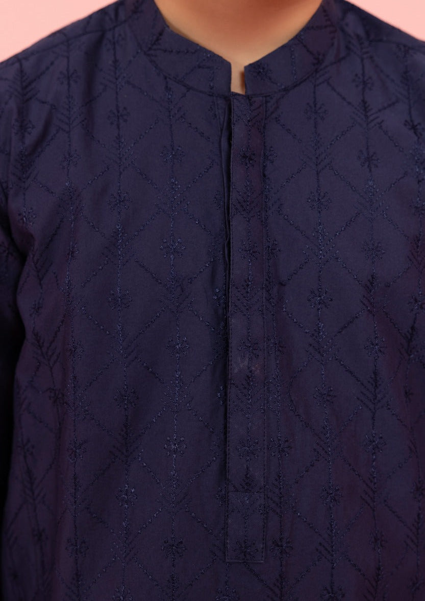 Blue - Boy's Kurta & Shalwar