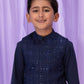 Blue : Boys Kurta Shalwar and waistcoat