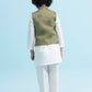 Olive -  Boys Waist Coat
