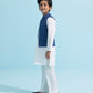 White & Blue : Boys Kurta Shalwar & Waistcoat