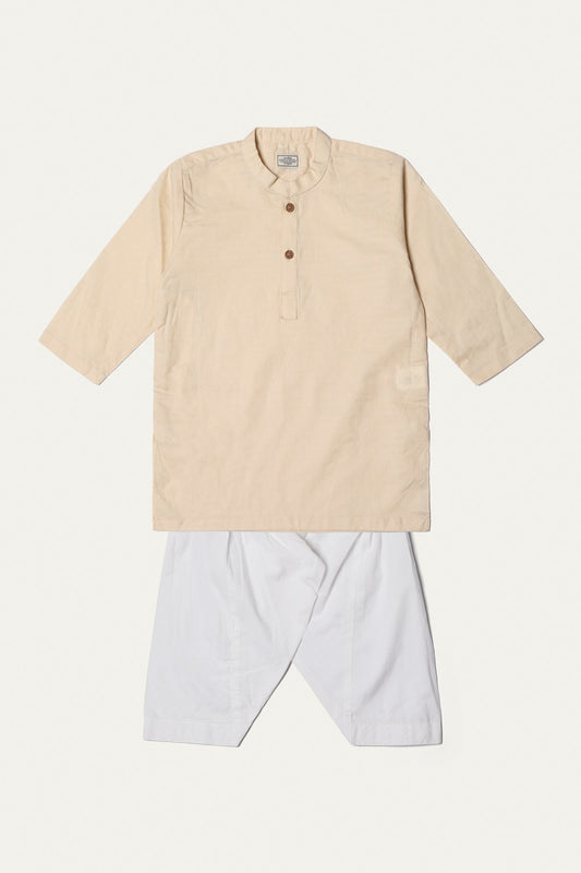 Cream - Infant Boys Kurta Shalwar