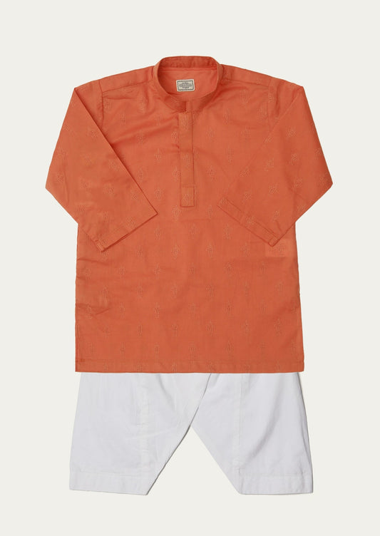 Orange - Infant Boys Kurta Shalwar
