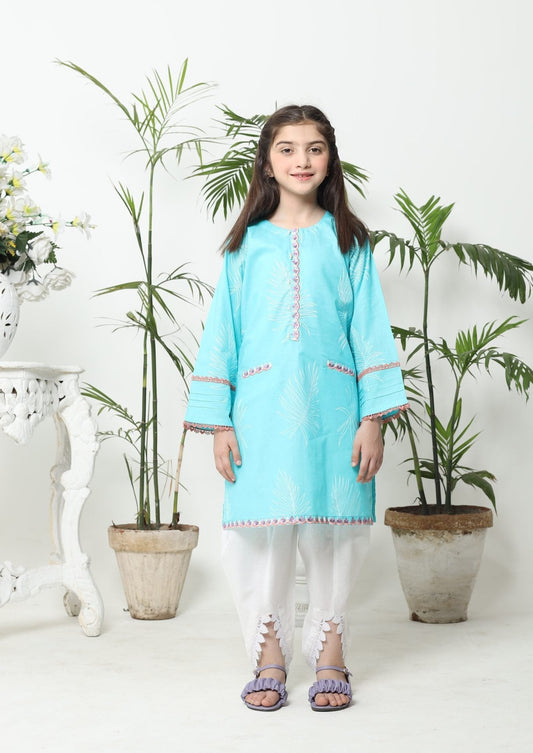 Aqua - Girl's Kurta