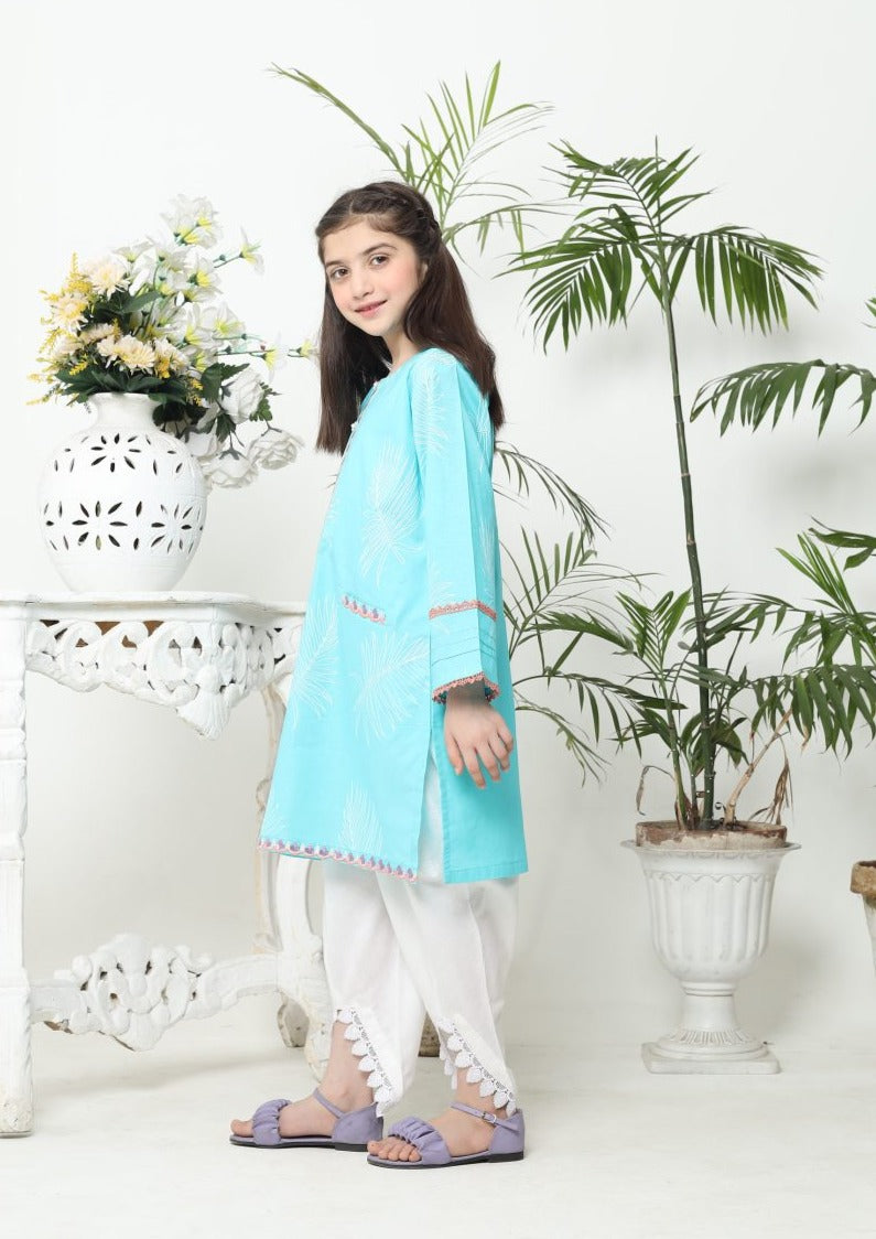 Aqua - Girl's Kurta