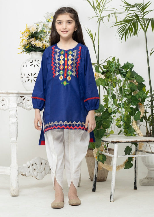 Blue - Girl's Kurta