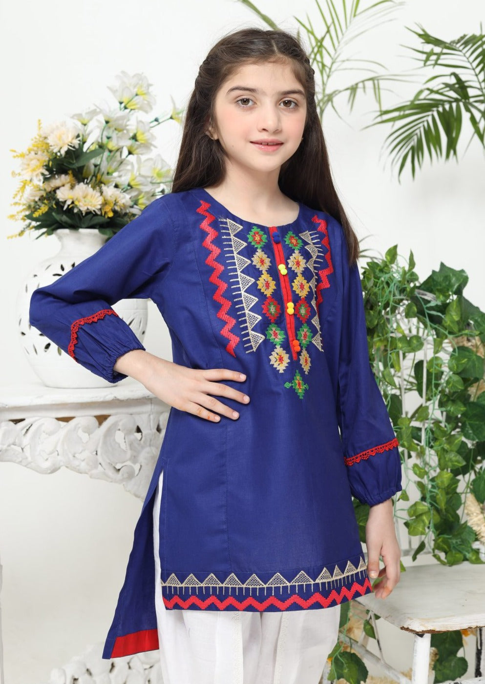 Blue - Girl's Kurta