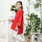 Red - Girl's Kurta