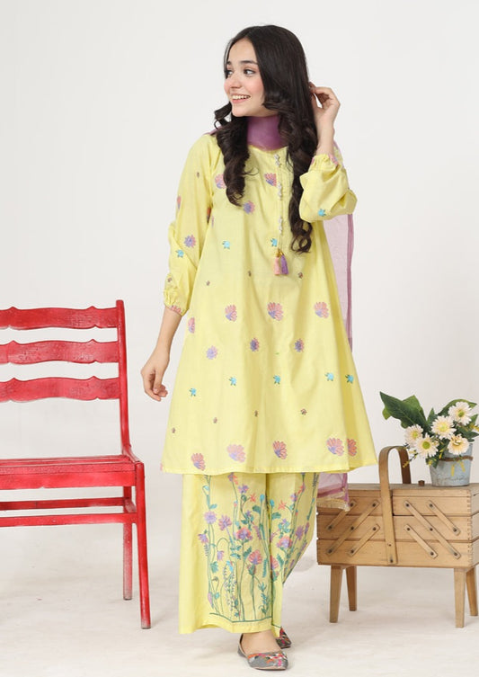 Yellow - Girl's Dress