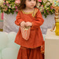 Rust - Infant Girl's Gharara Dress