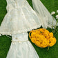 White - Infant Girl's Gharara Dress