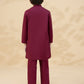 Maroon - Boy's Kurta & Shalwar