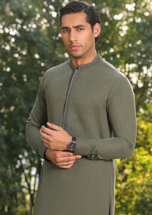 Green - Men's Kameez Shalwar